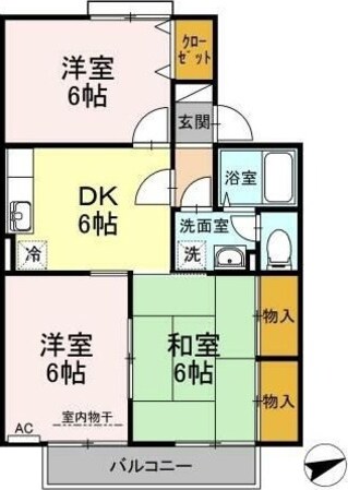 セジュール国府の物件間取画像